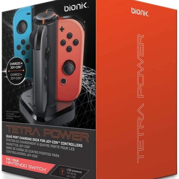 Bionik Tetra Power - Nintendo Switch Joy Con Charging Dock (4 Controllers) - Picture 3 of 5